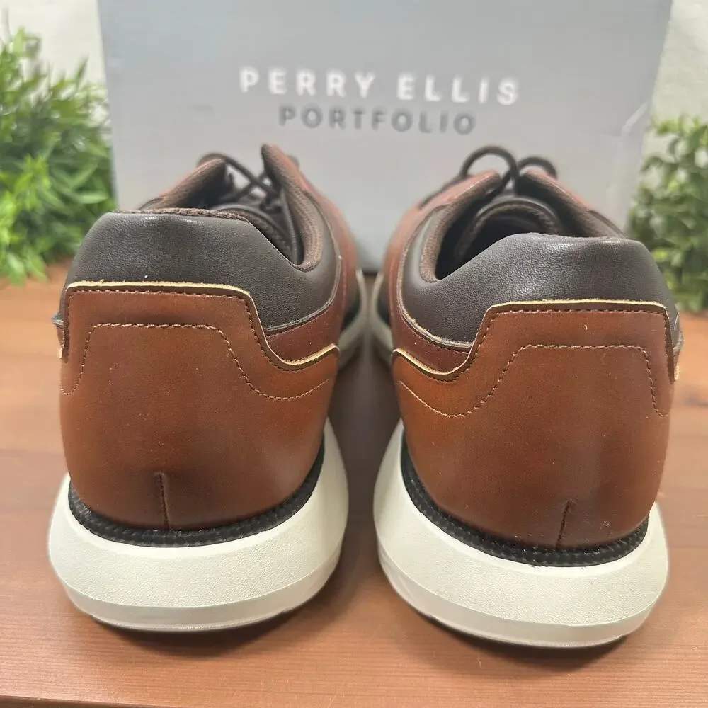 Perry‎ Ellis Portfolio Men's Casual Brown Shoes Size 10